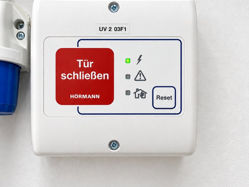 Feststellanlage-Steuereinheit an Brandschutztür